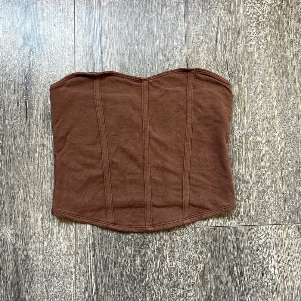 Brown A&F Tube/Crop Top